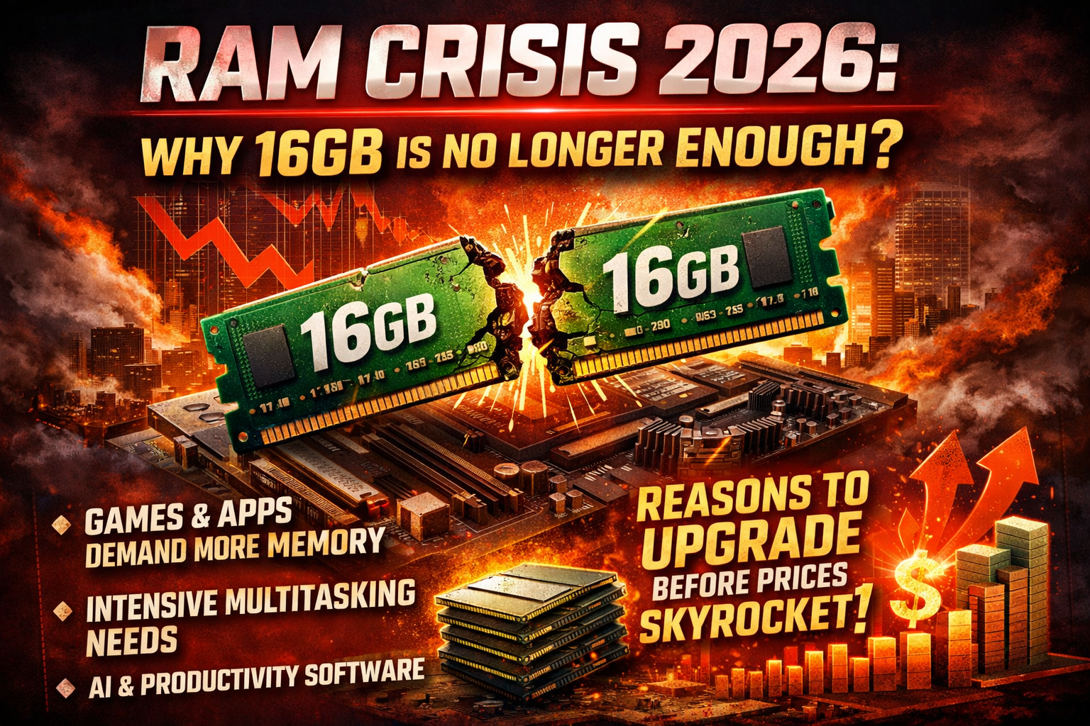 RAM Crisis 2026: Why 16GB is No Longer Enough? And Reasons to Upgrade Before Prices Skyrocket