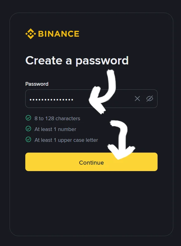 Set a secure password