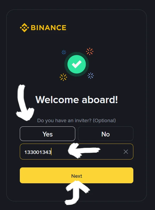 Enter Referral Code